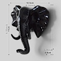 Pikkukuva 2 / 5: Norsunpään Yksiseinäinen Koukku/Ripustin Eläimen Muotoinen Takki Hattu Koukku Raskas {db} Elephant-Black