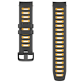 Miniatyrbillede 2 af 5: Til Garmin Instinct Silikone Urrem [DB] Black Yellow
