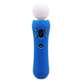 Miniatyrbillede 1 af 4: 1 stk. til Playstation Ps Vr Move Motion Controller Skridsikker Silikone Gummi Cover Beskyttende Skin Case Sort Blå Rød Happy H [DB] Blue