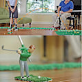 Miniatyrbild 2 av 3: 2024, inomhus minigolfspel Golfande man Inomhus golfspel Inomhus minigolfspel set med en-- Db