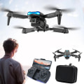 Pikkukuva 1 / 5: Kaksois 1080p HD FPV -kameralla varustettu drone, kauko-ohjattavat lelut, lahjat pojille ja tytöille, korkeudenpito, headless-tila, nopeuden säätö [DB] Black
