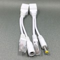 Pikkukuva 5 / 5: 2 kpl POE-sovitin Plug and Play 12V PVC Power over Ethernet -kaapeli erotin yhdistin db Black