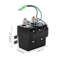 Miniatyrbilde 5 av 5: Vinsj Solenoid, Vinsj Solenoid 12V for 1500-5000Lb Vinsjer ATV UTV Vinsj Kontaktor Solenoid Relé W [db] Black