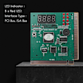 Miniatyrbillede 5 af 5: Pc Motherboard Diagnostic Card 4-cifret Pci/isa Post Code Analyzer [DB]