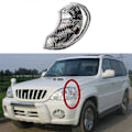 Pikkukuva 2 / 4: 92301h1010 Lampu Yhdistelmä Etu Vasen Terracanille 2001-2006 Kulmavalo Laaja Valo Vasen db As Shown