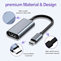 Miniatyrbild 2 av 5: USB-C till HDMI-adapter, Mini HDMI Typ C-adapter till Thunderbolt 3 & kompatibel med MacBook Pro/Air db