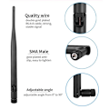 Miniatyrbilde 3 av 5: Mini 2.4 GHz 5dBi 802.11b/g WiFi Antenne RP-SMA Hann Trådløs Ruter Ruter [Db]