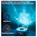 Miniatyrbild 3 av 3: Lumena Lamp Skivspelare, Waves Vinyl Bluetooth-högtalare med 4 lägen justerbar Db Seaweed Green