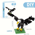 Miniatyrbild 4 av 5: DIY MINI Byggklossar Fågelserie Pedagogiska Monteringsspel Saker Jul Födelsedagspresenter För Barn db Sea Mew