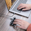 Miniatyrbillede 2 af 5: Brugerdefineret 3-12 Tasters Tastatur med Lydstyrkeknap Programmering Makro Spil Mekanisk Ke [Db] RGB white 6 key