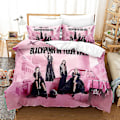 Miniatyrbild 1 av 3: B01 Blackpink 3d-tryckt sängklädesset påslakan täcke örngott barn present {DB} UK SINGLE 135x200cm