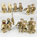 Miniatyrbillede 5 af 5: Minifigurer Sæt, hær Soldat Byggelegetøj, swat Minifiguren Serie Db