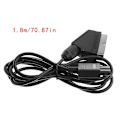 Miniatyrbillede 1 af 5: Spilkabel til Gamecube og N64 konsol A/V TV Video Scart RGB db Black