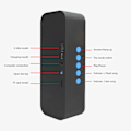 Miniatyrbilde 2 av 5: Trådløs Bluetooth-høyttaler bærbar utendørs stereosurroundhøyttaler subwoofer DB Orange
