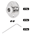 Pikkukuva 3 / 5: 7mm laippakytkimen liitin DIY RC-mallien moottoreille (4 kpl)