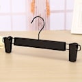 Miniatyrbilde 4 av 5: Db 10PCS/SET Metallbukse Skjørtkleshengere Bukseholder med 2 justerbare black