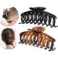 Hårklämmor - Halkfria - Akryl - 2-pack - För tjockt hår - Elegant design (DB)