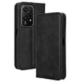 Lommebok Lær Stativ Veske for Honor 200 Lite [DB] Black