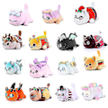 Miniatyrbild 3 av 5: Aphmau Meow Meows Plysch Aphmau Plysch Leksak Docka Present 25cm [DB] donut cat