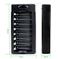 Miniatyrbilde 3 av 4: AA/AAA Batteri Smart Lader 8-spors Nikkel-hydrogen Batterier Lader med USB-port Ny [db] White