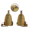 Miniatyrbilde 5 av 5: Mote Menns Camo Tactical Justerbar Rem Stropp Skulder Bag Cross-Body Bag Messenger Bag Sport Bryst Bag DB Khaki