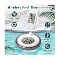 Miniatyrbild 5 av 5: Trådlös Pooltermometer Flytande Lättläst, Digital Pooltermometer Vattentät, För Simbassäng {db}