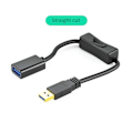 Miniatyrbild 2 av 5: Usb3.0-förlängningskabel med strömbrytare rak huvud för Usb-fläkt LED-ljus körinspelare dataström