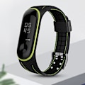 Miniatyrbilde 2 av 2: Klokkearmbånd Honeycomb Pattern Myk Silikon Klokkearmbånd Rem Håndleddsstropp Erstatning Kompatibel Xiaomi Mi Band 5 6 Jikaix Red