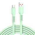 Miniatyrbilde 1 av 5: 1m USB til Type-C 6A Hurtiglading Ledning Candy Farge Silikon Datakabel db Green Style A