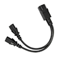 Miniatyrbillede 5 af 5: IEC320 C14 til 2 X C13 Hun Y Splitter Strømkabler 1 ind 2 ud 2500W 10A 250V Strømforlængerkabel kompatibelt med LCD-skærme-YM [DB]