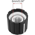 Miniatyrbilde 2 av 3: 5 stk 6mm Potensiometer Kontrollknapper For Elektrisk Gitar Akryl Volum Tone Knapper Svart db