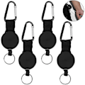 Miniatyrbillede 2 af 5: 4 stk. udtrækkelig lanyard, udtrækkelig nøgleholder, udtrækkelig stålkabel [db]