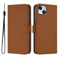 Læder telefoncover med hudfornemmelse til iPhone 15 Plus [DB] Brown