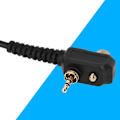 Pikkukuva 4 / 5: Motorola MTH600, MTH650, MTH800, MTP850 -radiopuhelimille 1-nastainen 2,5 mm kuuloke mikillä, db Black