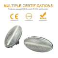 Miniatyrbild 3 av 5: 2 st LED dynamisk blinkers sidomarkeringsljus för Peugeot 307 206 407 107 607 1007 Partner Expert sekventiell blinker  DB