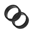 Miniatyrbilde 5 av 5: 2 stk. Non-Wheel-dekk for Braava 380 380T 320 Mint5200 Robot Vacuum Cleaner Reservedeler [DB] Black