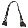 Miniatyrbillede 1 af 5: 30CM SATA 15pin han til hun strømkabel hdd ssd strømforsyningskabel HFMQV [db] One Size