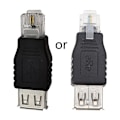 Pikkukuva 1 / 5: USB A Naaras Ethernet RJ11 6P2C Uros Adapteri Liitin Reititin Adapteri db