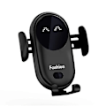 Miniatyrbillede 2 af 5: Smart Car Trådløs Oplader Mobiltelefonholder Automatisk Sensor Bilholder [DB] Black