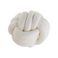 Miniatyrbilde 1 av 5: Knot Ball Throw Pillow, Rundt Knutet Plysj Pynte Pute For Preppy DB White 27CM