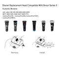 Pikkukuva 3 / 4: 51B Parranverkko Braun 8000 Series 5 ContourPro 360 Complet, Activator Fit WaterFlex WF1s WF2s 5760 5758 5751 5647 550 570cc [db]