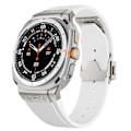 Miniatyrbilde 3 av 5: For Samsung Galaxy Watch Ultra 47mm Silikonrem Titanium Kobling Sølvspenne Klokkereim [db] Multicolor Style B