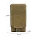Miniatyrbilde 3 av 3: Utendørs Taktisk Hær Molle Bagg for Mobiltelefon Belte Lomme Holster Deksel Case{ DB} CP
