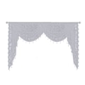 Miniatyrbillede 1 af 5: Sort Perlebesat Lace Vandfald Gardinpanel Let og Åndbar Nem Installation Luksuriøs Lille Vindue Halvgennemsigtig Swag Vandfald Gardinpanel Db Grey M