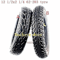 Miniatyrbillede 4 af 5: 12 1/2x2 1/4 Hjul Dæk 12 Tommer 12 1/2 X 2 1/4 62-203 Dæk Slange Passer Til Mange Benzin Elektriske Scootere Og E-cykel Foldbar Cykel {Db) tyre A