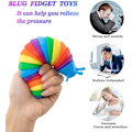 Miniatyrbild 3 av 5: Ledd Snigel Sensorisk Leksak, Rolig Sensorisk Leksak Som Kan Vridas Omtänksamt, Bra För Att Frigöra Stress. - (färgglad) [DB]