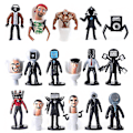 Miniatyrbilde 3 av 5: Skibidi Toalettmann Kamera Figur Tv Mann Høytaler Modell Kameramann Actionfigurer Julegave Db C