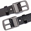 Miniatyrbilde 3 av 5: Plus Størrelse 130 140 150 160 170cm Kuskinn Luksus Rem Herrebelter for Menn Klassisk Spenne Lærbelte Herrebelter [DB] Red Brown 120cm