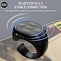 Miniatyrbillede 4 af 5: Tiktok Trådløs Bluetooth Fingertip Selfie Controller Tiktok Kort Video Side Vendning Browsing Enhed Mobiltelefon Fjernbetjening Ring [DB] Charging deposit