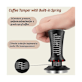 Miniatyrbilde 4 av 4: Kaffe Espresso Tamper 51mm Med Wdt Verktøy Kalibrert Fjærbelastet, Med Silikonmatte, For Espresso